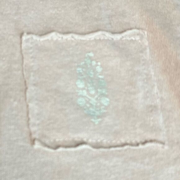 Free People Movement Inspire Oversized Logo Cropped Tee, Oyster Combo-Small. NWT - Picture 9 of 13